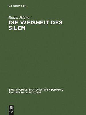 cover image of Die Weisheit des Silen